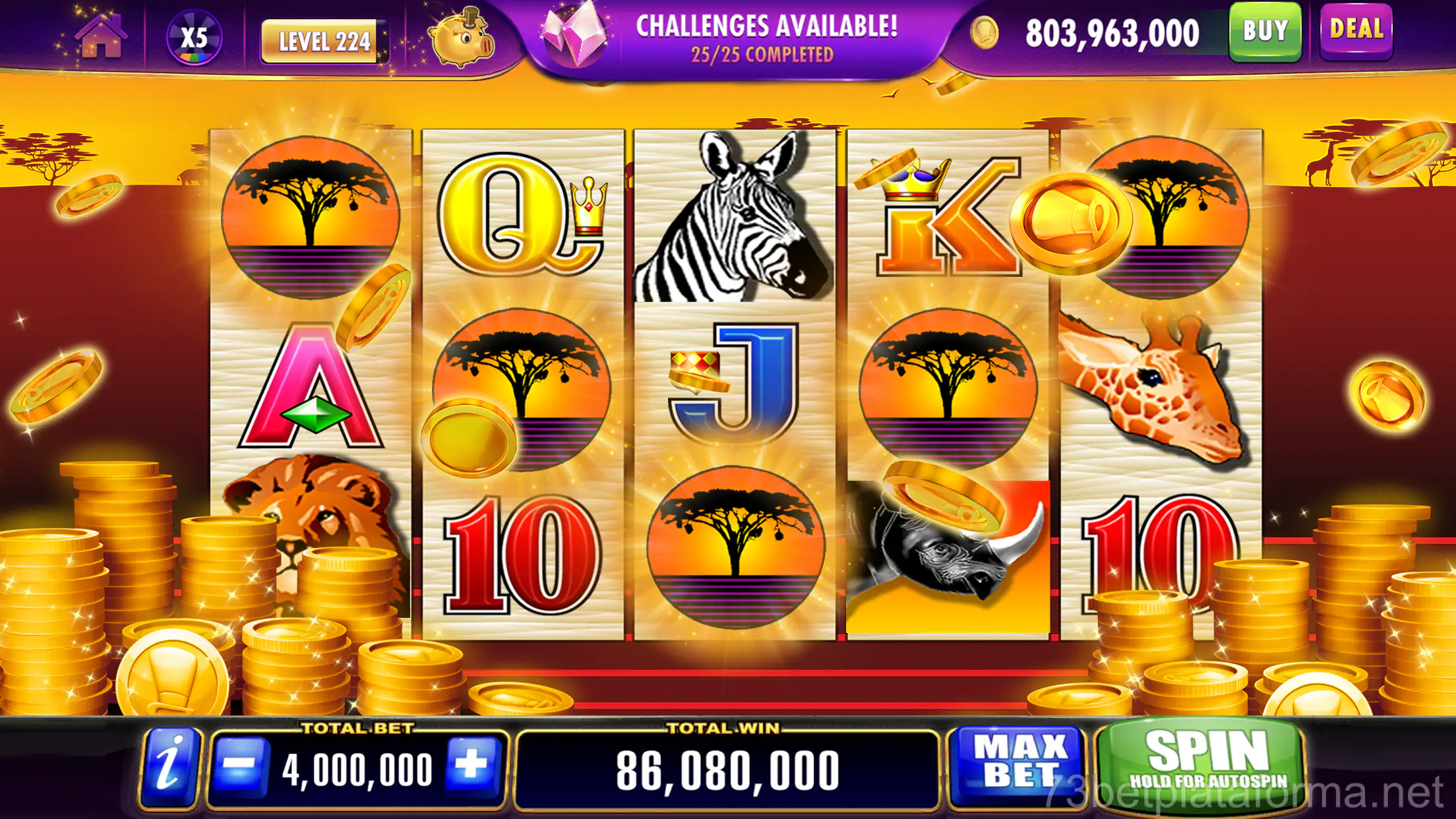 Design retrô do 73 bet