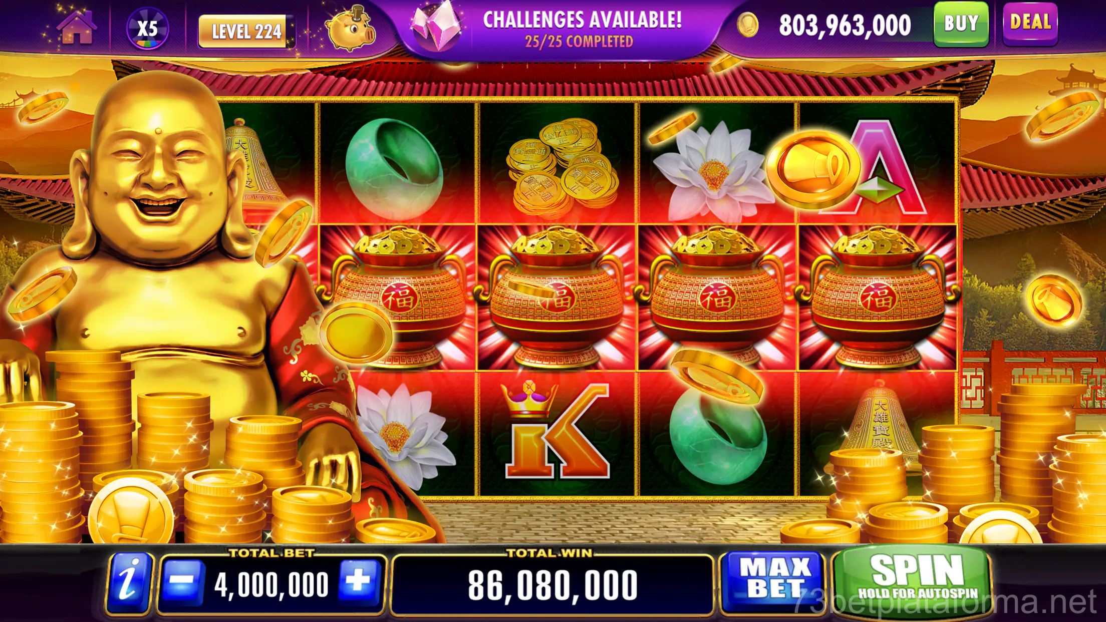 Recursos de slots do 73 bet